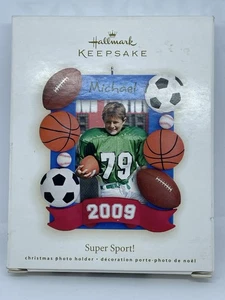 Hallmark Andenken Ornament Super Sport! Weihnachten Fotohalter 2009 Neu - Bild 1 von 4