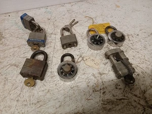 Lot of 7 Locks MASTER Padlocks - Picture 1 of 5