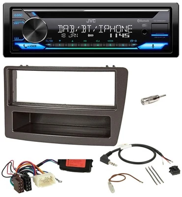 JVC Bluetooth Lenkrad USB DAB CD Autoradio für Honda Civic 04-06 anthrazit - Bild 1 von 4