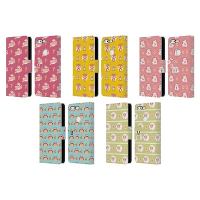 HEAD CASE DESIGNS CUTIE ANIMAL PATTERNS LEATHER BOOK CASE FOR GOOGLE PHONES - Image 1 of 4