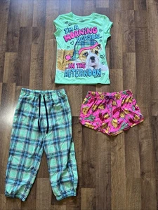 Justice brand lot of 3 Flame Resistant sleepwear size 14 Free Shipping - Picture 1 of 11