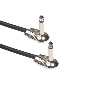 Neu Hohe Qualit?t Gitarren Effektkabel Pedalkabel Schwarz Silberner Stecker - Bild 1 von 9