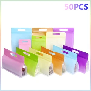 Farbverlauf Standbodenbeutel Stehbeutel Tragen Druckverschlussbeutel ZIP Beutel - Picture 1 of 17