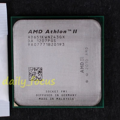 AMD Athlon II X4 651K 3 GHz CPU Processor AD651KWNZ43GX Socket FM1 4 MB - Image 1 of 2
