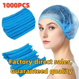 Hair Net Disposable Hair Nets Hairnet Mob Caps Catering Cap Head Cover Nets Food - Picture 1 of 14