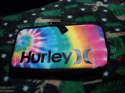 HURLEY AERIEL Tie Dye Bag Cellphone Case WALLET CREDIT CARDS CIGARETTE POUCH Y2K - Image 1 of 2