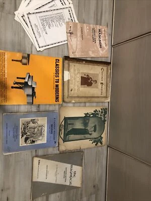 Vintage Sheet Music Lot Of 13 Foundation of Clarinet Playing Piano Choral - Image 1 of 4