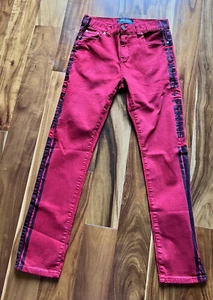 Homme + Femme LA Red Jeans Pants Size 30 - Picture 1 of 4