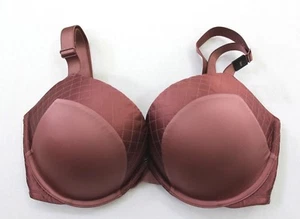 Sujetador push up satinado acolchado Victoria's Secret vintage rosa talla 34DD - Imagen 1 de 3