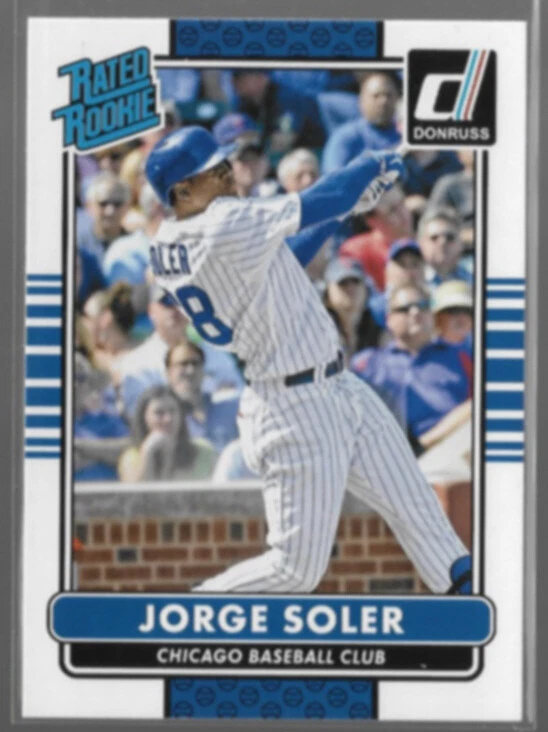 JORGE SOLER 2015 Panini Donruss Rated Rookie #37.  CUBS - Image 1 of 1