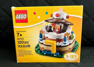 LEGO Seasonal Birthday Table Decoration Cake 40153 New Sealed Retired Set - Image 1 of 4