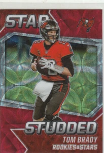 TOM BRADY 2021 Panini Esordienti e Stelle Stella Borchiato Red Scope Prizm #SS-19 SP  - Foto 1 di 1