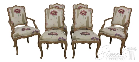 L58811EC: Set of 6 Country French Style Dining Room Chairs Cover