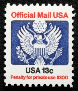 Estampillas de EE. UU. Scott #O129 - 1983 13¢ Gran Sello - Imagen de Stock por Correo Oficial GR28 - Imagen 1 de 1