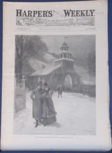 HARPERS WEEKLY VOL XXXI DEC 31 1887 CHICAGO CRUISER SHIP HUBERT HOWE BANCROFT - Imagen 1 de 10