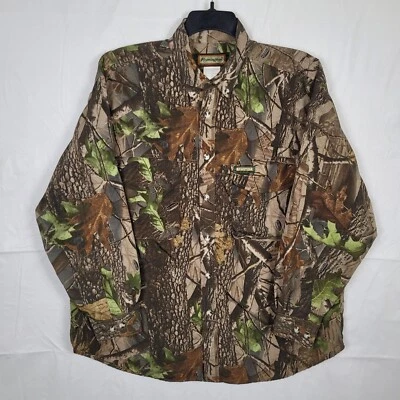 REMINGTON Vented Camo Shirt Mens XL Hunting Realtree Adv Timber Long Sleeve - Image 1 of 4