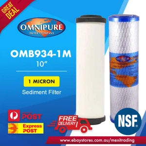 Doulton Twin Under Sink Replacement Filter Set OMB934 10" Inch with w9220406 - Picture 1 of 3