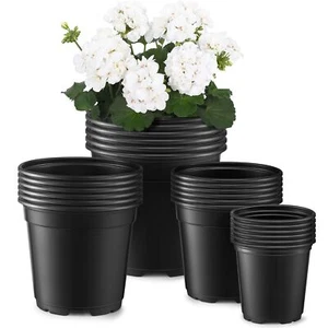 Nursery Pots Plastic Seed Starting Planter Flower Box with Drainage Holes Labels - Picture 1 of 31