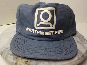 Vintage 80er Northwest Pfeife Werbung Druckknopflasche Polyesterschaum gefütterte Mütze - Bild 1 von 7