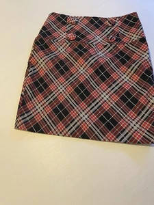 Route Sixty Six Checked Mini Skirt Size 10 - Foto 1 di 14