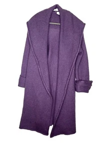 Soft Surroundings Telluride Topper Wool Mohair Purple Knit Sweater Duster xl - Picture 1 of 8