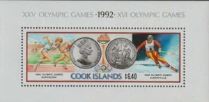 Cook Islands 1991 Souvenir Sheet #1047 1992 Olympiade - MNH - Bild 1 von 1