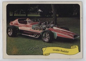 1974 Fleer Kustom Cars Stickers Invader Roadster 14kx