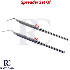 Endodontic Spreader Root Canal Probe Tooth Filling Root Pluggers Set Of 2 CE - Picture 1 of 3
