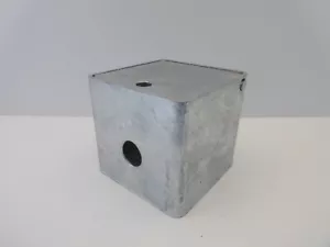 UNICRIMP EARTH ROD SPIKE INSPECTION CHAMBER BOX GALVANISED STEEL METAL EARTHING - Picture 1 of 4