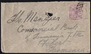 1900 Australia, Victoria 2d Cubierta Púrpura Dirigida a Hobart, Buen Estado - Imagen 1 de 1