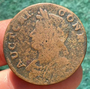 1786 Connecticut Miller 5.10-P Rarity 5 Low pop Colonial Copper Half Penny Coin  - Picture 1 of 3