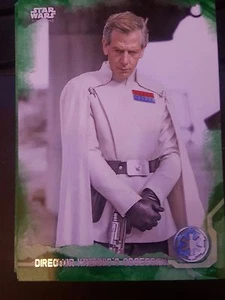 2016 Topps Star Wars Rogue One #83 Director Krennic's Obsession verde - Imagen 1 de 1
