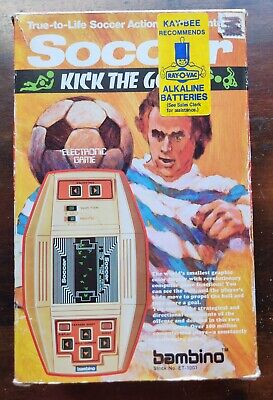 Bambino Soccer Kick the Goal Electronic 1979 Handheld  Vintage Video Game Japan