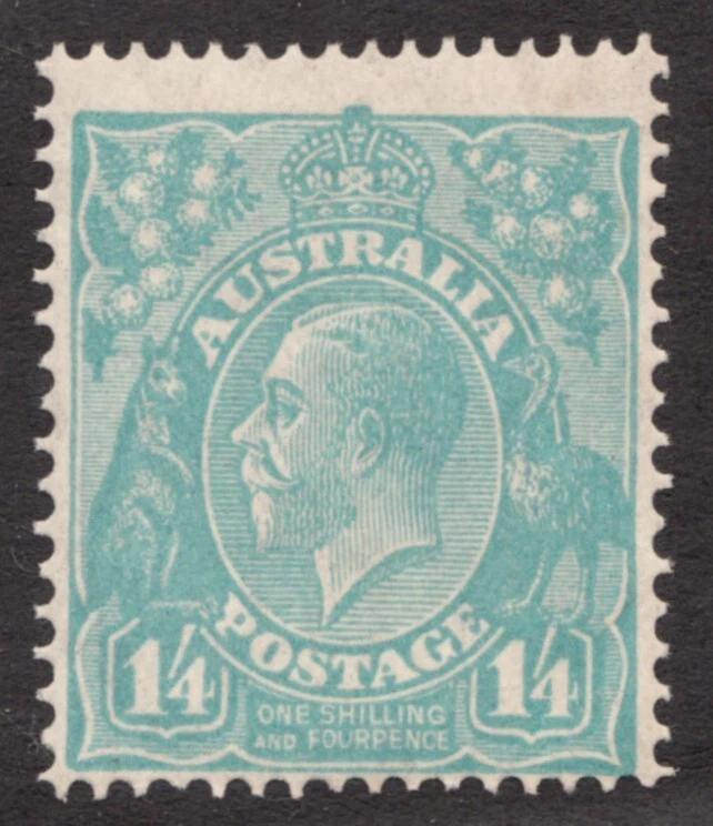 1932 Australia Sc# 124 - 1sh6p - KGV, Kangaroo & Emu - MNH Cv$145 - Image 1 of 1