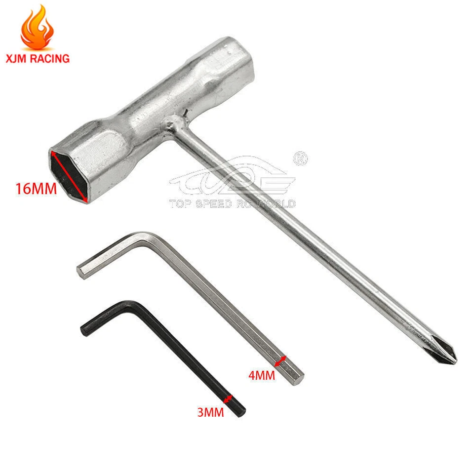 Engine Socket Tool and Allen Key Kit for 23cc-71cc engine for 1/5 HPI BAJA RC  - Image 1 of 3