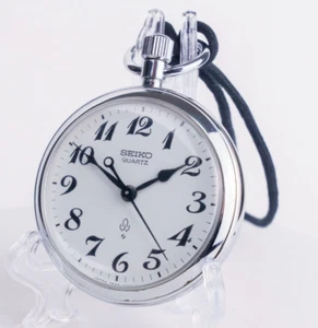 SEIKO Railway 7550-0010 Men's Quartz Pocketwatch Quartz Made in Japan #1816 - Picture 1 of 15