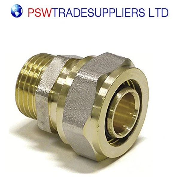 Male Straight Connector 20x3/4" M - PEX AL PEX Compression Fitting - Image 1 of 1