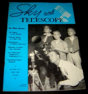 Sky and Telescope Magazine July 1962 -Astronomy Galaxies-Space Research - Picture 1 of 1