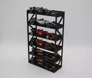 6 Car 1:43 1/43 F1 Formula One Race Car Display Stand Wall Mount Costco 6 Pack - Picture 1 of 7