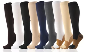 Compression Socks Stockings 15-20mmHg Medical Knee High Mens and Women's S-4XL - Picture 1 of 19