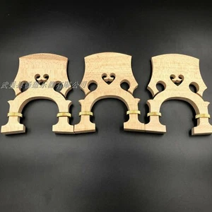 3pcs 4/4 cello bridge adjustable Height Maple wood Full size cello part - Picture 1 of 4