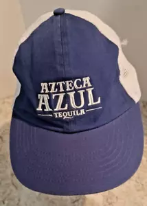 Azteca Azul Tequila cinturino berretto a sfera chiusura blu bianco regolabile - Foto 1 di 9