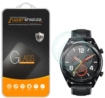 2X Supershieldz Tempered Glass Screen Protector Saver for Huawei Watch GT - Image 1 of 4