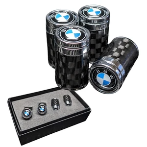 BMW Compatible Carbon Fiber Tire Valve Stem Caps X5 X3 X7 M2 M3 M5 E30 E36 E - Picture 1 of 6