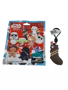 Star Wars Christmas 3D - Chewbacca Stocking - Bling Bag Clip Key Chain NEW OPEN - Picture 1 of 12