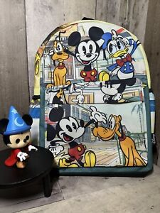 NEUF sac à dos imprimé Disney Mickey & Friends 16 pouces avec compartiment pour ordinateur portable