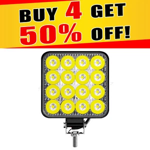 Mini 12V 16LED Work Light Bar Flood Pod Driving Off-Road Tractor 4WD FOG LAMP - Picture 1 of 8