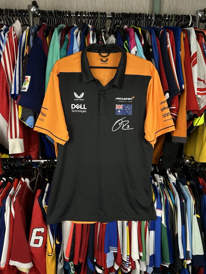 Camiseta del equipo McLaren Fórmula 1 para hombre XLarge F1 Racing Polo Ricciardo 3 Jersey Talla XL Foto 1 de 4