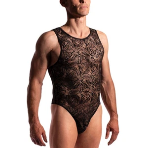 Manstore M2275 String Body Herren Unterwäsche Tanga einteilig Herren Dessous Spitze - Bild 1 von 3