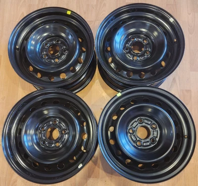JUEGO DE (4) LLANTAS 16" HONDA CIVIC FACTORY OEM ACERO NEGRO 16x7 2016-2026 Foto 1 de 4